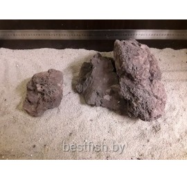 Лава вулканическая красная кусковая