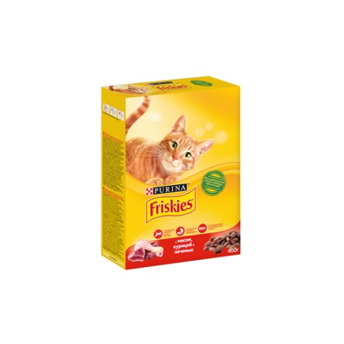 Friskies с мясом, курицей и печенью  400 гр.