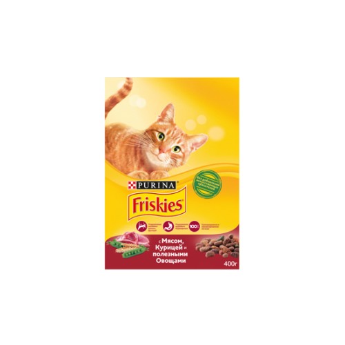 Friskies с мясом, курицей и полезными овощами 400 гр