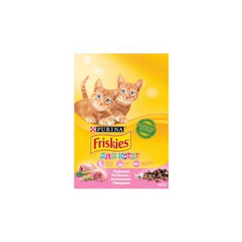 Friskies с курицей, молоком и полезными овощами 400 гр