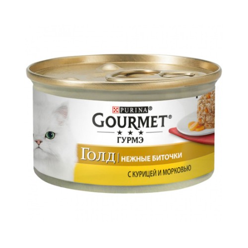 Gourmet Gold с курицей и морковью, 85 г