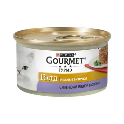 Gourmet Gold с ягненком и зеленой фасолью, 85 г