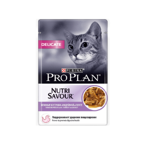 Pro Plan Nutri Savour с индейкой в соусе, 85 г