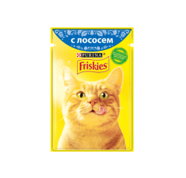 Friskies с лососем в подливе 85 г.