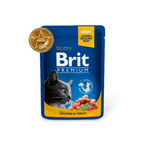 Brit Premium Лосось и форель 100 г.