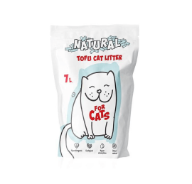Комкующийся наполнитель FOR CATS Tofu Natural, без запаха