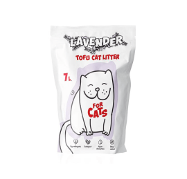 Комкующийся наполнитель FOR CATS Tofu Natural, лаванда