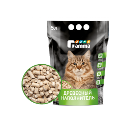 Древесный наполнитель Gamma (крупный), 5л.
