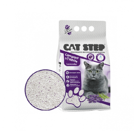 Комкующийся наполнитель CAT STEP Compact White Lavеnder