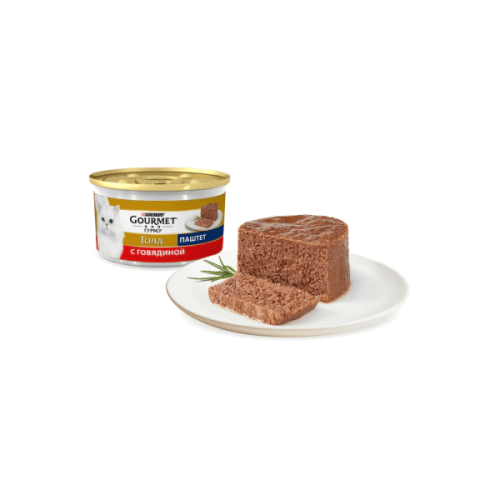 Gourmet Гурмэ Голд паштет с говядиной,  85г.