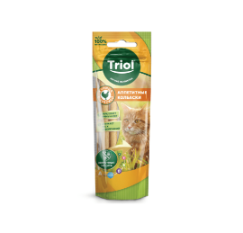 Аппетитные колбаски Triol из курицы с треской, 40гр.