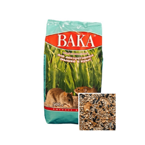 Корм ВАКА - Высокое Качество, для декоративных крыс и мышей