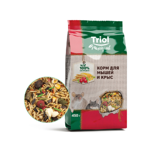 Корм Triol Original для мышей и крыс, 450 г.