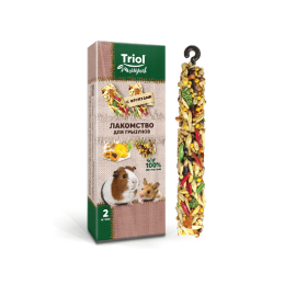 Лакомство Triol Original для грызунов с фруктами (уп.2шт.), 50 г.