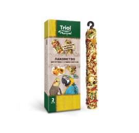 Лакомство Triol Original для крупных и средних попугаев (уп.2шт.), 55 г.