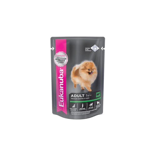 Eukanuba ADULT 1+ YEARS (говядина в соусе) 85 гр.