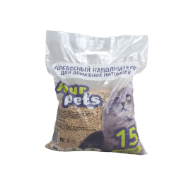 FOUR PETS древесный наполнитель 5 кг., 15 л.
