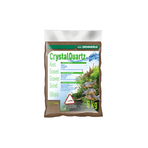 Грунт Dennerle Crystal Quartz Gravel темно-коричневый 5кг.