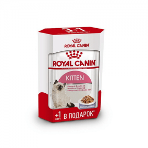 Royal Canin Kitten в желе, пауч 3+1