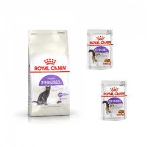 Royal Canin Sterilised 37 (сухой) + ПОДАРОК 2 пауча Royal Canin Sterilised (в соусе)