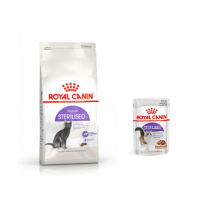 Royal Canin Sterilised 37 (сухой) + ПОДАРОК 1 пауч Royal Canin Sterilised (в соусе)