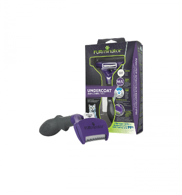 FURminator M/L для больших кошек c короткой шерстью