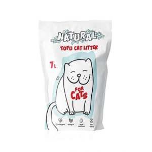 Комкующийся наполнитель FOR CATS Tofu Natural, без запаха