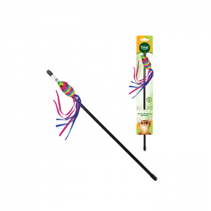 Удочка-дразнилка Мышка разноцветная, 500мм.