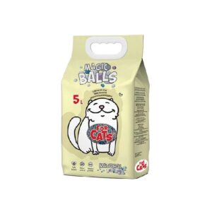 Наполнитель комкующийся натуральный FOR CATS Magic Balls Natural 5 л.